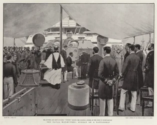 Les manœuvres navales, dimanche sur un cuirassé